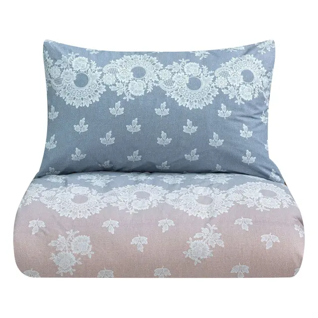 Σετ Παπλωματοθήκη 230x250 Υπέρδιπλη Beauty Home Turtle Art 12187 Γκρι-Μπεζ 100% βαμβακερό 3