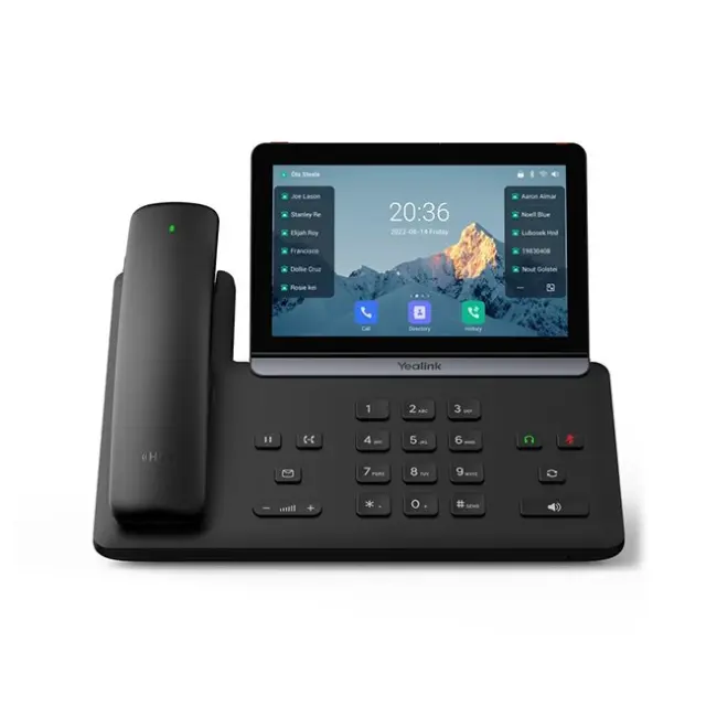 Yealink IP Τηλέφωνο SIP-T88W Pro Black (1301228)