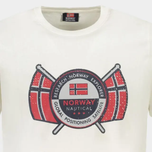 Norway Nautical School - Ανδρικό T-shirt Κοντομάνικο 856028-WHITE Λευκό - 2XL 3