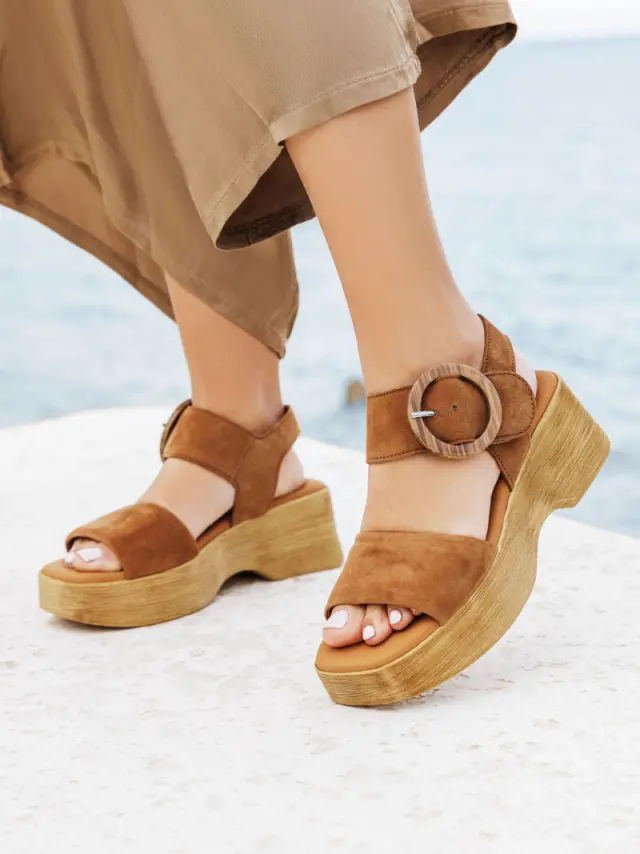Gabor Πέδιλα Γυναικείο δέρμα Nubuck Καφέ GAB/64520 14-WALNUT 2