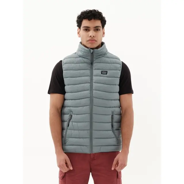 Emerson Lightweight Puffer Vest Jacket (231.EM10.140-Pine) - Γκρί