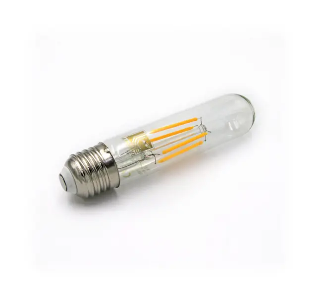 LED ΛΑΜΠΑ COG ΣΩΛΗΝΑΣ ΔΙΑΦΑΝΟΣ L:125mm D:30mm Ε27 6W ΘΕΡΜΟ 2700K