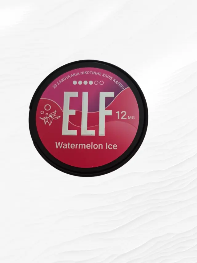 ELF Watermelon Ice 12mg nicotine pouches.