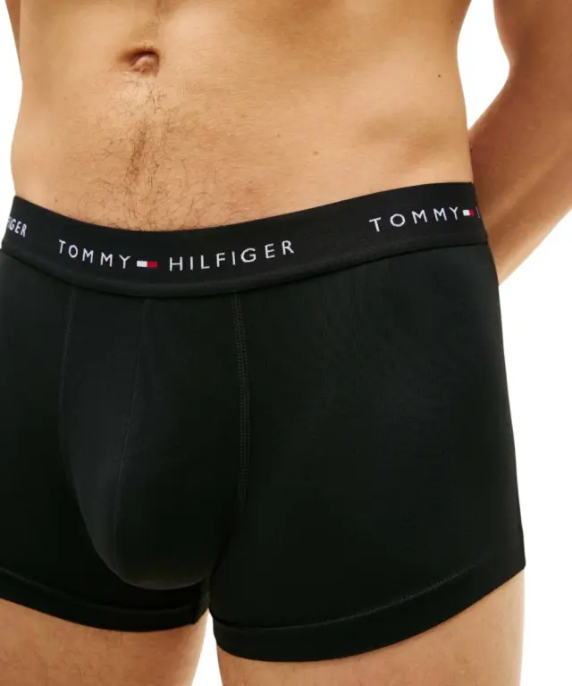 Tommy Hilfiger - Ανδρικά Μποξεράκια 3Pack Signature Waistband UM0UM03762-0R8 Μαύρο - S 3