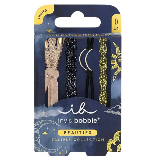 Invisibobble Beauties Eclipse Shadowshine Λαστιχάκια Μαλλιών 4τμχ