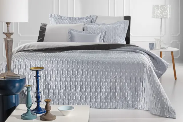 ΣΕΤ ΚΟΥΒΕΡΛΙ KING SIZE 240×250 3 ΤΕΜΑΧΙΩΝ RUBY SILVER GUY LAROCHE
