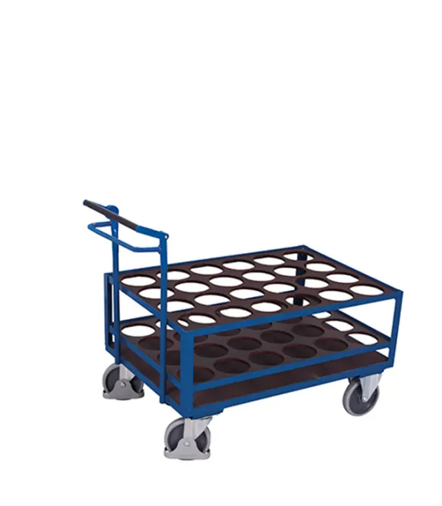 Variofit sw-700.287 Τρόλεϊ Μεταφοράς Φιαλών με Χειρόφρενο για Φορτίο Βάρους ως 500kg 2
