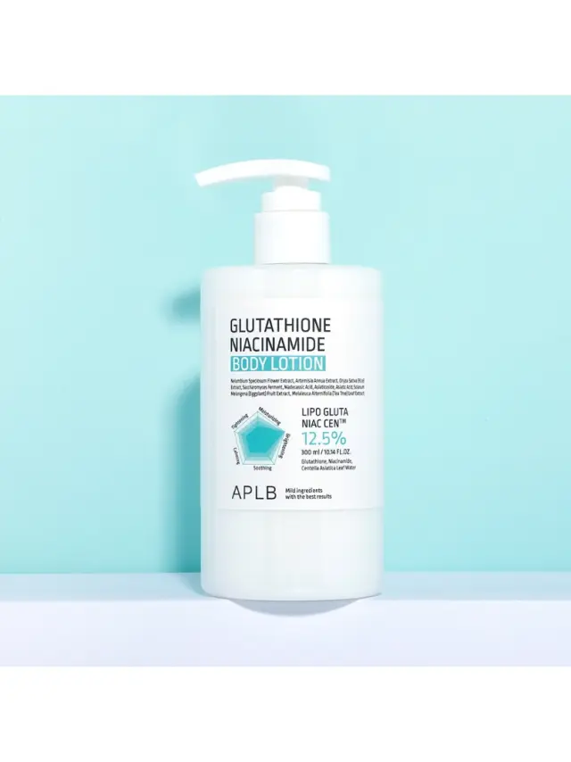 APLB Glutathione Niacinamide Body Lotion Λοσιόν Σώματος για Λάμψη + Ομοιομορφία Τόνου με Γλουταθειόνη + Νιασιναμίδη 300ml 2