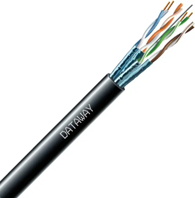 Dataway STP cable CAT6A, PE, Fca, 500m, black