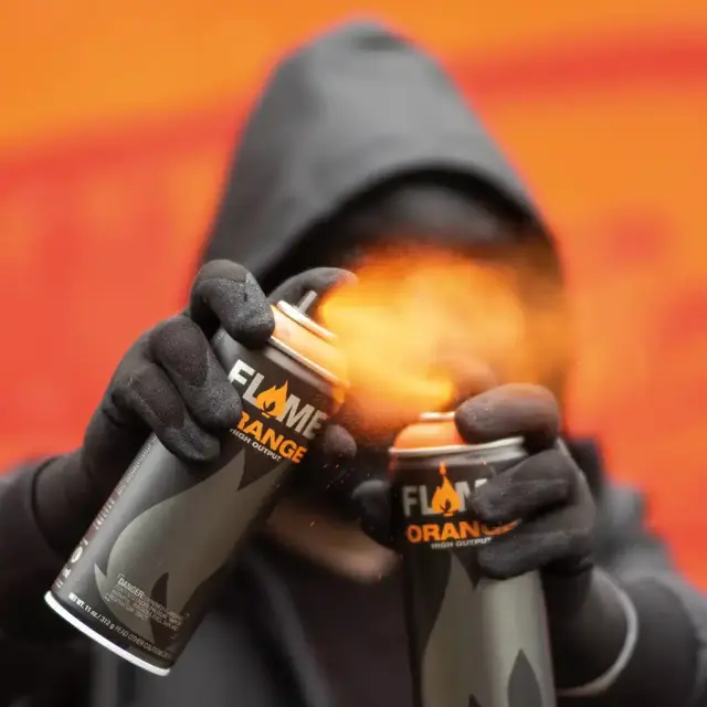 Flame Orange Spray Paint 400ml FO-697 Cocoa Light 3