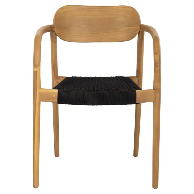 ΠΟΛΥΘΡΟΝΑ FB99636.02 ΞΥΛΟ TEAK ΦΥΣΙΚΟ & ΜΑΥΡΟ ΣΧΟΙΝΙ 55x54x80Υ εκ. 3