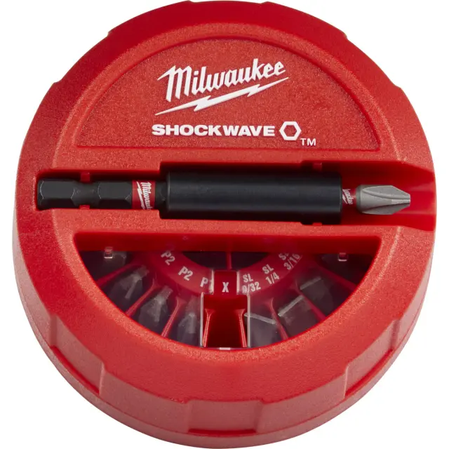 Μύτες Και Αντάπτορας MILWAUKEE SHOCKWAVE IMPACT DUTY Σετ 15Τμχ