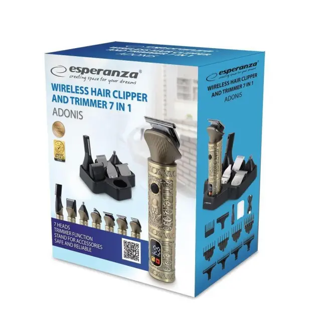 Esperanza EBC006 7-in-1 Cordless hair clipper
