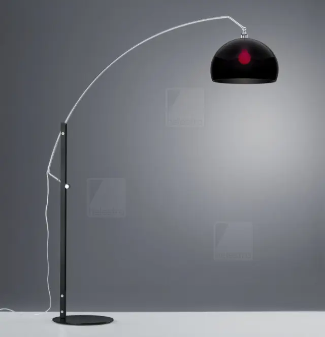 DORO Floor Luminaire E27 Direct/Indirect black-black Μαύρο Χρώμιο