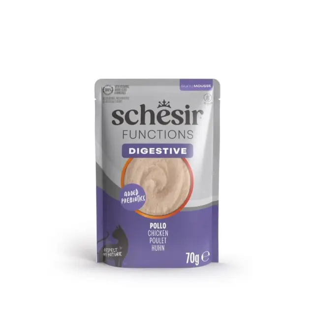 Υγρή Τροφή Schesir Functions Digestive Κοτόπουλο - 70gr