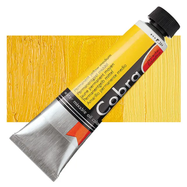 Λάδι Νερού Talens Cobra - 284 Permanent Yellow Medium - 40ml