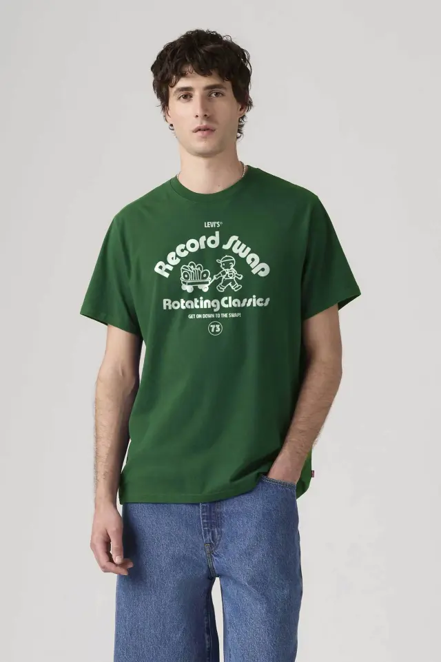 Ss Relaxed Fit Tee Greens GREEN