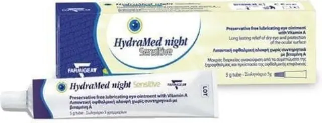Farmigea Hydramed Night Sensitive Κρέμα για Ερεθισμένα Μάτια & Καθαρισμό 5gr