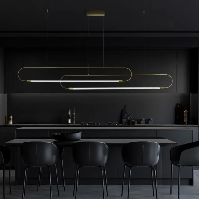 LED Κρεμαστό Φωτιστικό Οροφής GLOW 28Watt CCT με Χειριστήριο σε Χρυσό Πλατίνα και Λευκό Νήμα KLV-101-0178 2