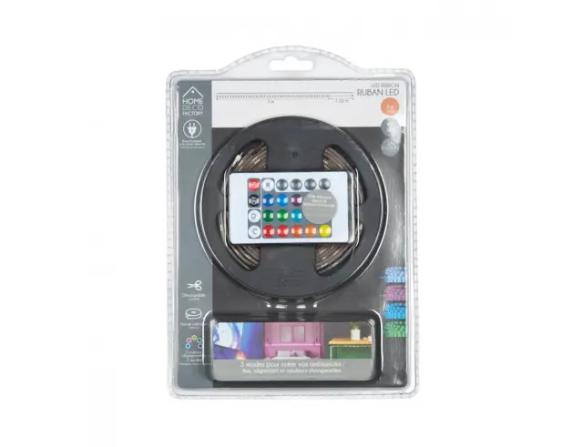 Ταινία LED RGB Home Deco Factory LA0166 - 3 Μέτρα - 3 Λειτουργίες - Πολύχρωμο LA0166 3