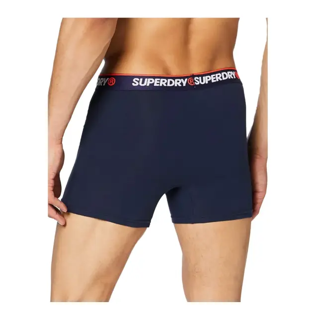 Superdry Ανδρικό Boxer D1 Classic - Τριπλό Πακέτο, Χρώμα Navy - S 3