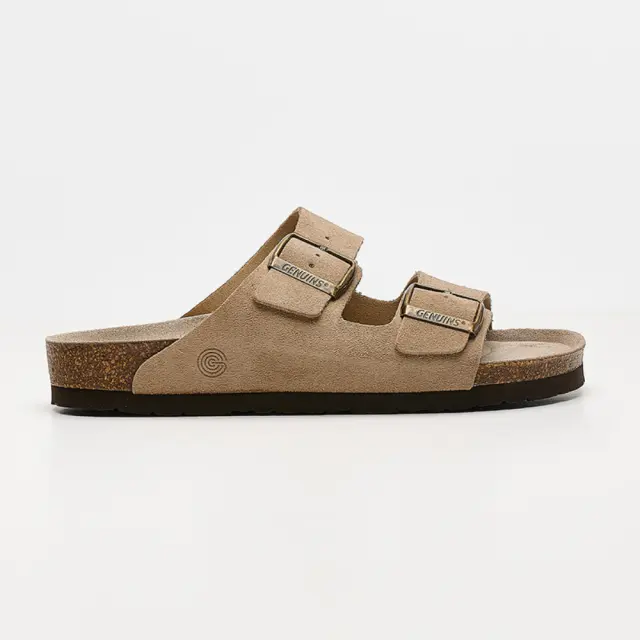 Genuins Παντόφλες Γυναικείο δέρμα Nubuck Μπεζ GEN/HAWAII SUEDE G106000 TAUPE