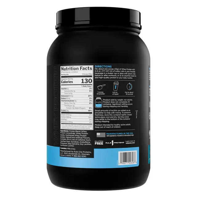 Rule1 Whey Protein Birthday Cake, 2 lbs 2