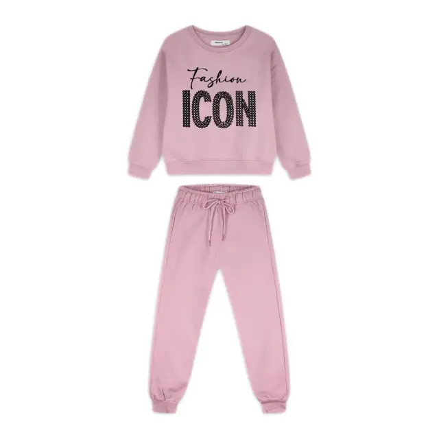 Energiers Παιδική Φόρμα Set Για Κορίτσι Fashion Icon, Χρώμα Pearl Pink
