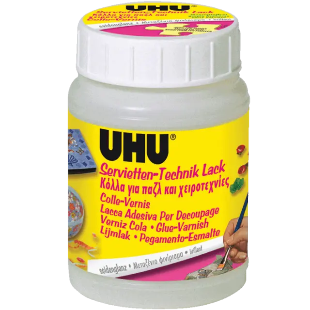 ΚΟΛΛΑ ΥΓΡΗ ΧΕΙΡΟΤΕΧΝΙΑΣ UHU GLUE VARNISH 150ML 47438