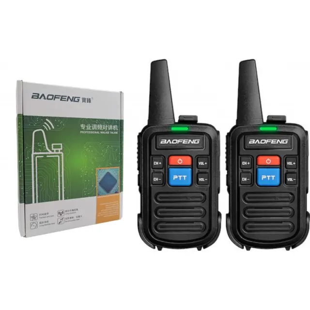 Baofeng BF-C50 Mini Walkie Talkie 2W χωρίς Οθόνη Σετ 2τμχ