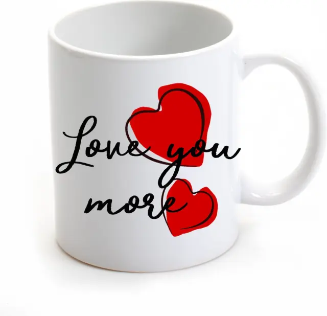 κούπα κεραμική, love you more, αγίου Βαλεντίνου 325ml (κωδ. 2076) 2