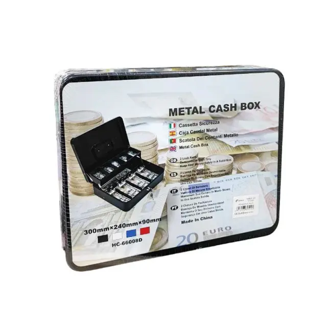 Κουτί Μεταλλικό Ταμείου με Κλειδαριά 30x24x9cm - Metal Cash Box 013161 2