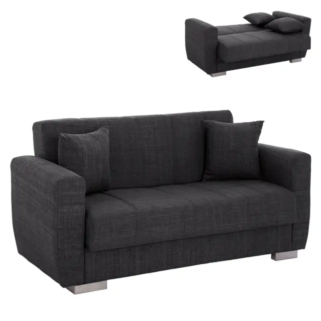 ΚΑΝΑΠΕΣ ΚΡΕΒΑΤΙ ΔΙΘΕΣΙΟΣ ΓΚΡΙ FB93241.03 153x87x77Υεκ.