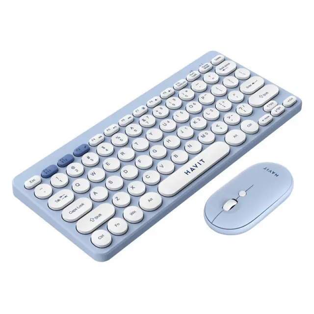 Havit KB279GCM ασύρματο σετ πληκτρολόγιο + ποντίκι gaming 2 σε 1 (μπλε) (QWERTY) 2