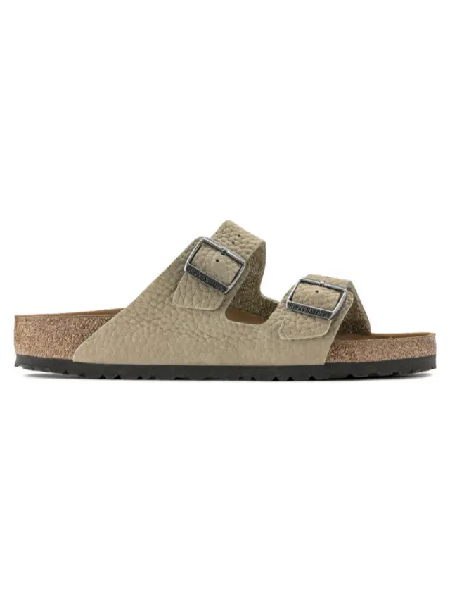 Birkenstock Πέδιλα Unisex δέρμα Nubuck Πράσινο BIR/ARIZONA DESERT 1022473 F/KHAKI - 39 3