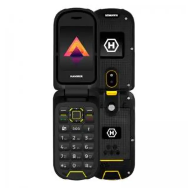 Κινητό Τηλέφωνο Hammer Bow LTE (Dual SIM) Μαύρο-Κίτρινο N64751 3