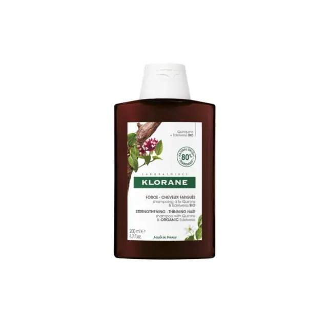 Klorane | Quinine Strength Thinning Hair Loss Σαμπουάν κατά της Τριχόπτωσης για Όλους τους Τύπους Μαλλιών | 200ml