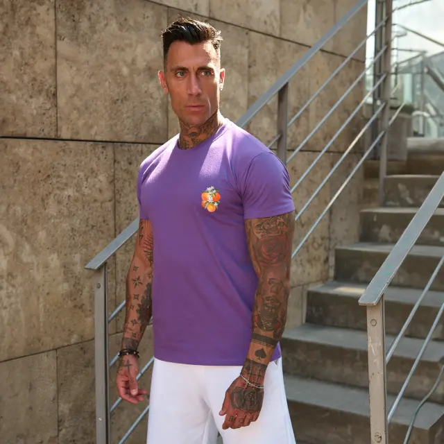 T-shirt Noshame® Μώβ με τύπωμα - 142525 - XXL 2