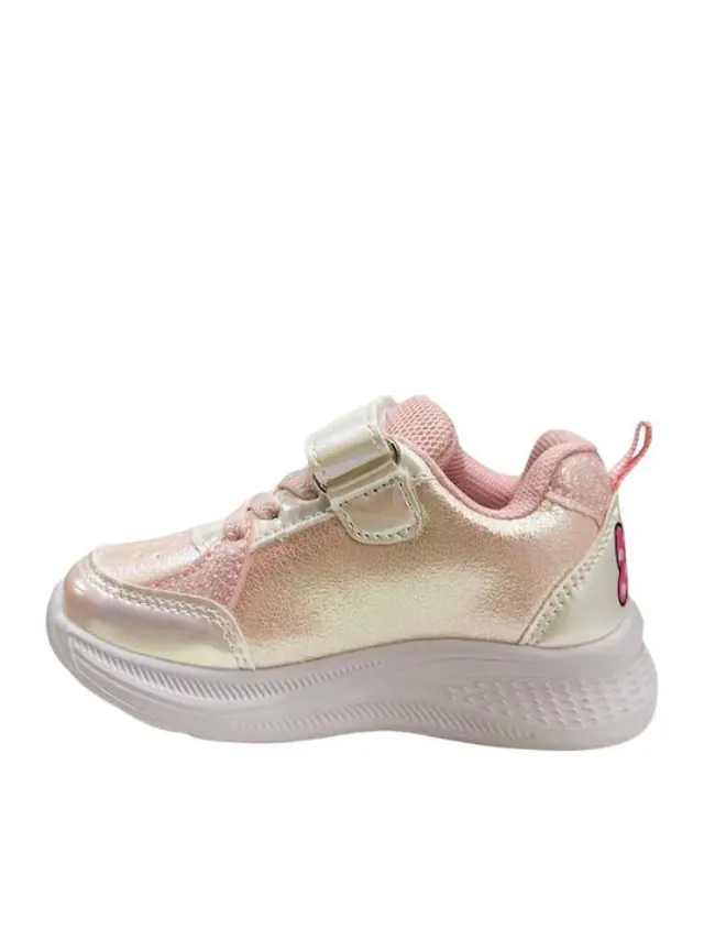 Disney Minnie Mouse Kids Sneakers with Hoop & Loop Closure & Lights Pink D3010845S-0061 - 25 3