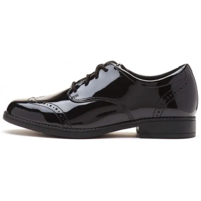 CLARKS SAMI WALK Y BLACK PATENT 2