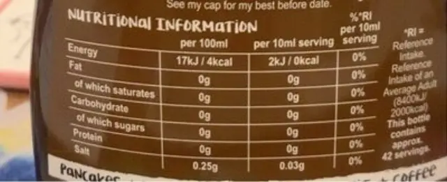 Zero Calorie Sugar Free Syrup Chocolate 425ml The Skinny Food Co 3