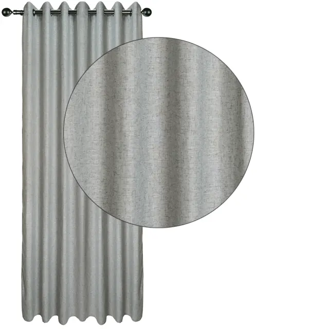 Κουρτίνα Με Κρίκους 140x270 Das Home 2252 Γκρι 100% Πολυέστερ 2
