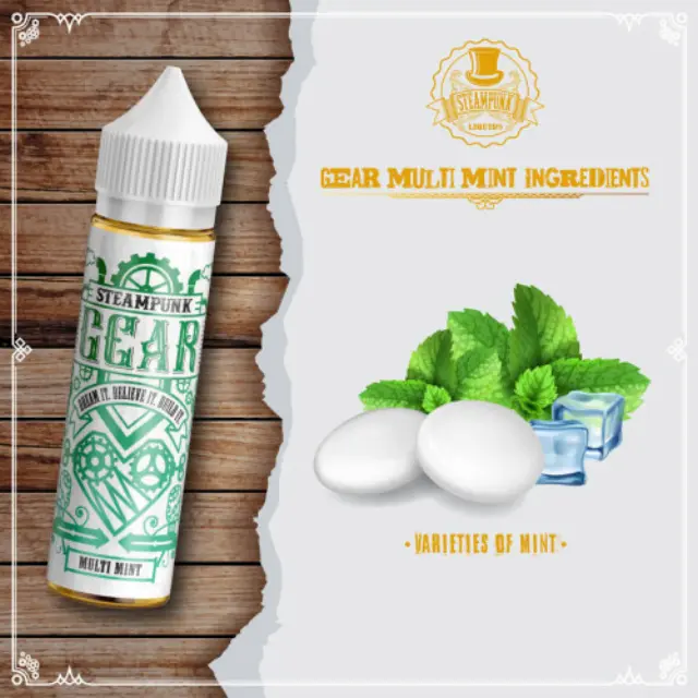 Multi Mint 20ml (60ml) - Steampunk Gear Flavorshots 2