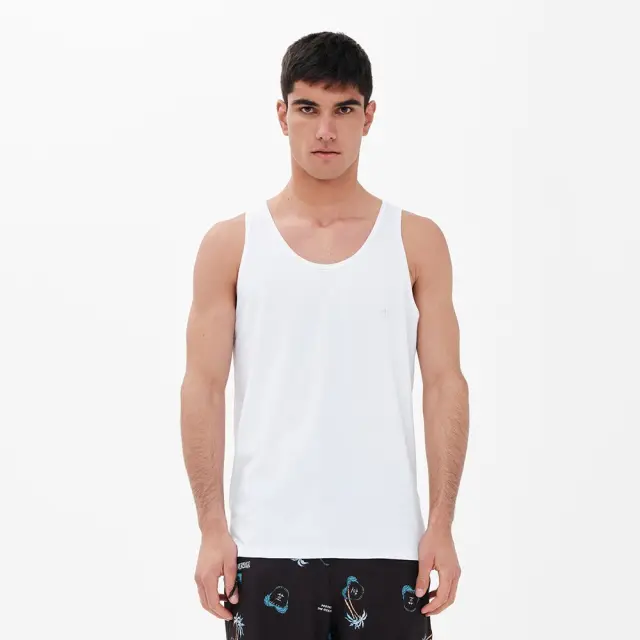 Emerson Men's Tank Logo (221.EM37.102-White) - Λευκό