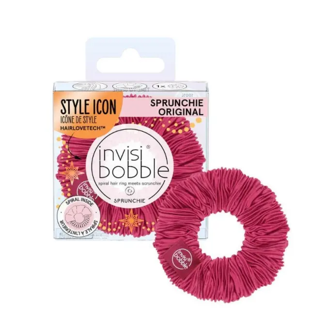 Invisibobble Sprunchie Original Time To Shine The Sparkle Is Real Wine 1 τμχ 2