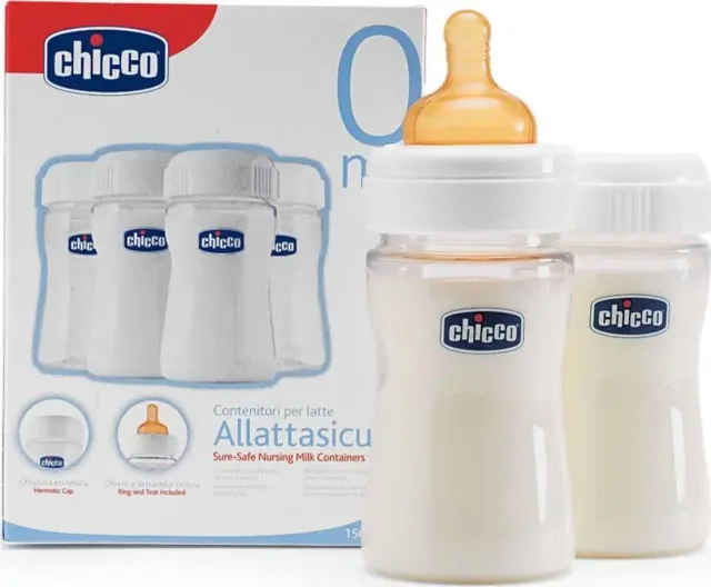 Chicco Αξεσουάρ Αποθήκευσης Μητρικού Γάλακτος 150ml 4τμχ