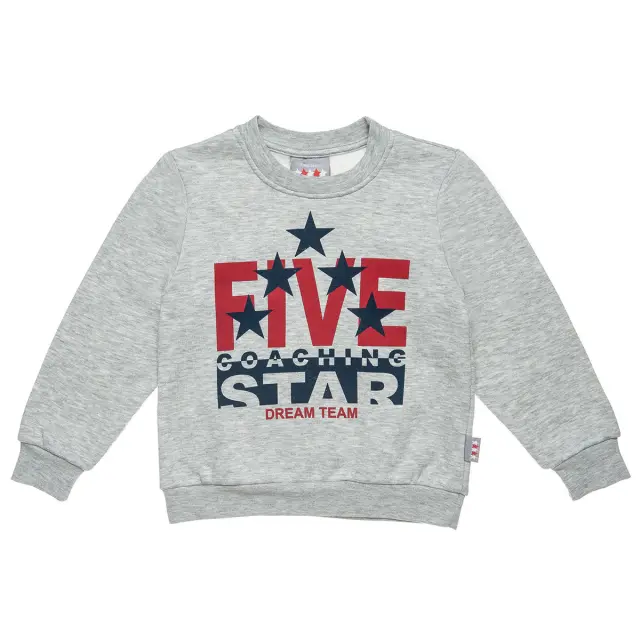 Σετ Φόρμας Five Star μπλούζα μελανζέ με τύπωμα και παντελόνι με κορδόνι