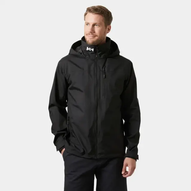 Helly Hansen Crew Hooded Sailing Jacket 2.0 Black Μπουφάν Ανδρικό Καλοκαιρινό - M 3