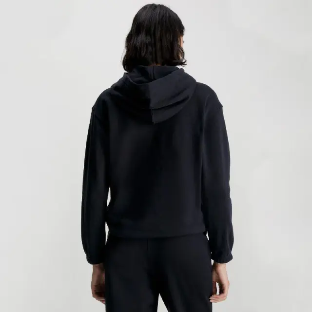 Calvin Klein - Γυναικείο Φούτερ Cotton Terry Logo Hoodie 00GWS3W300-BAE Μαύρο - XL 3