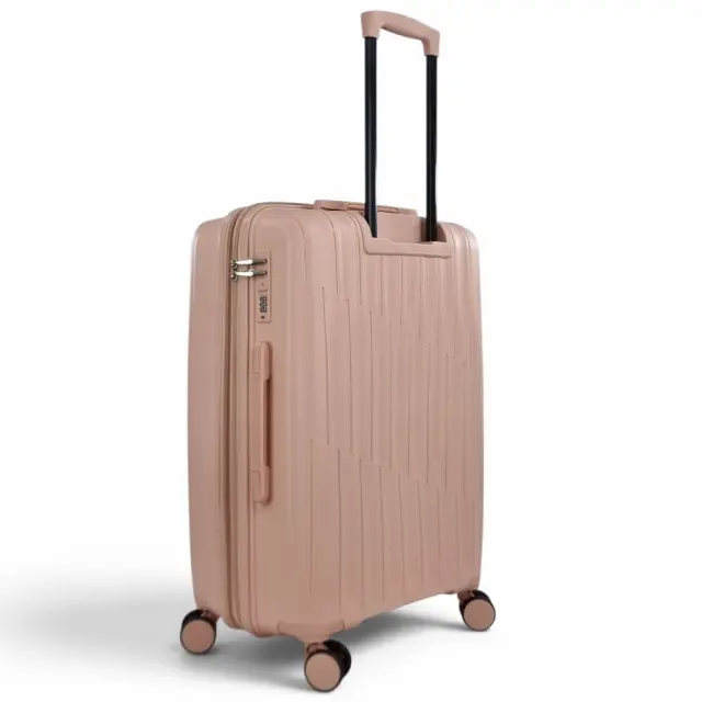 Σετ 2 βαλίτσες Playfulbags PP2022 (μεσαία & cabin) από πολυπροπυλένιο με επέκταση +5cm, 4 διπλές ρόδες και κλειδαριά ασφαλείας. - Γαλάζιο 3